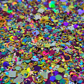 Arcade Glitter Mix - Multicolor Shape Glitter